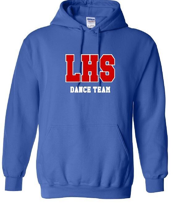 Adult LHS Dance Team Sport Twill Applique Gildan Hooded Sweatshirt (LDT)