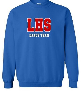 Adult LHS Dance Team Sport Twill Applique Crewneck Sweatshirt (LDT)