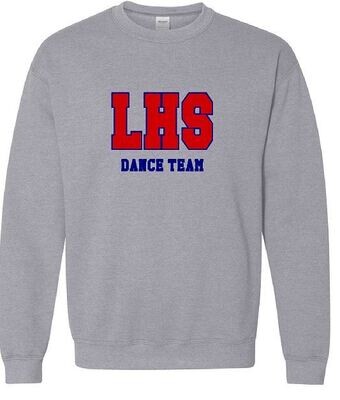 Unisex LHS Dance Team Sport Twill Applique Crewneck Sweatshirt (LDT)