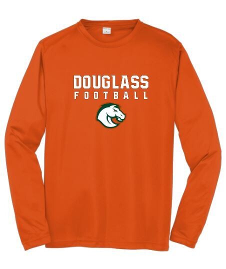 Unisex Sport-Tek® PosiCharge® Douglass Football Long Sleeve Tee (FDF)
