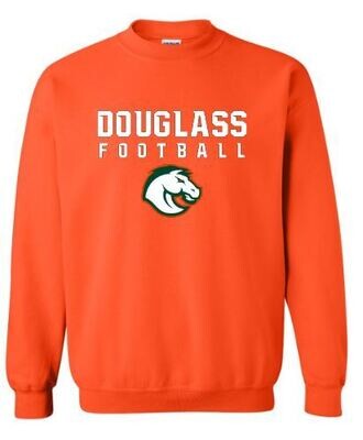 Adult Douglass Football Crewneck Sweatshirt (FDF)