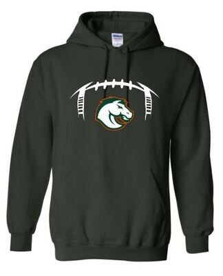 Football Laces and Bronco Hooded Sweatshirt (FDF)