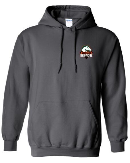 Douglass Broncos Left Chest Embroidered Hooded Sweatshirt (FDF)