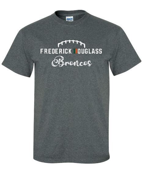 Adult Frederick Douglass Broncos with Laces Short or Long Sleeve Tee (FDF)
