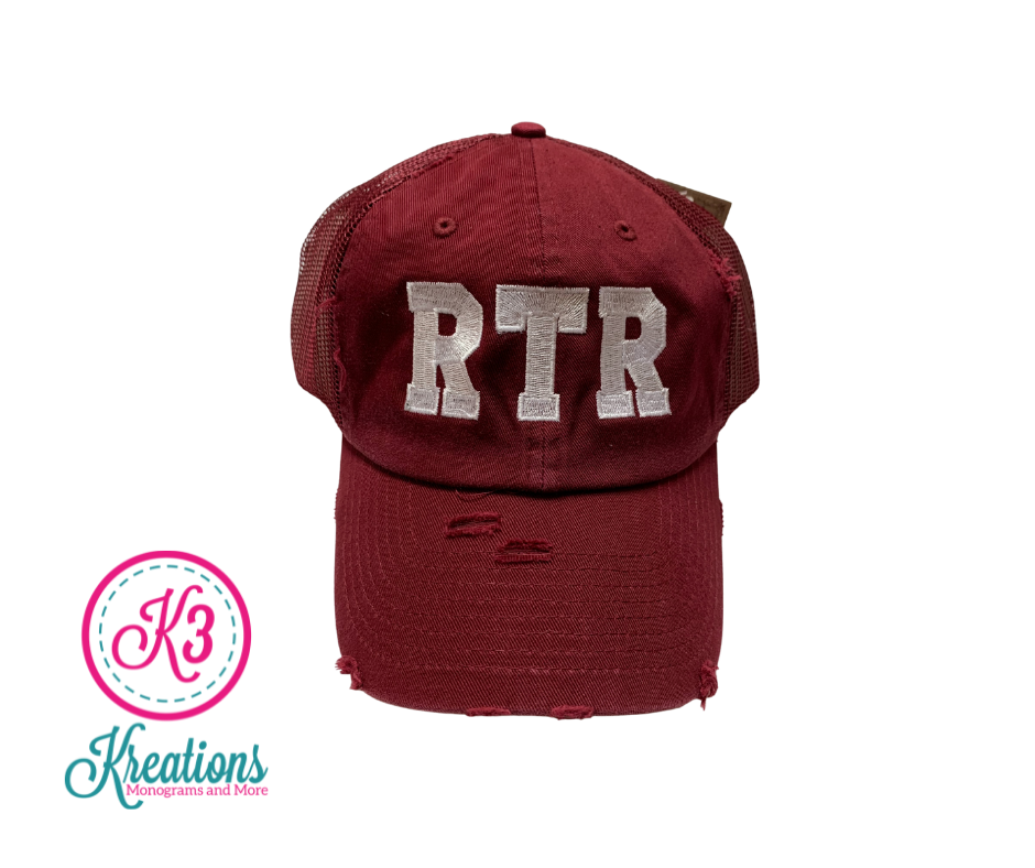 Roll Tide Roll Alabama Embroidered Distressed or Non-Distressed Cap