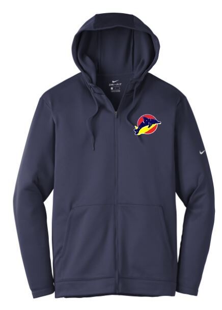 Adult Nike Therma-FIT Full-Zip Fleece Hoodie with Embroidered Logo (LEXD)
