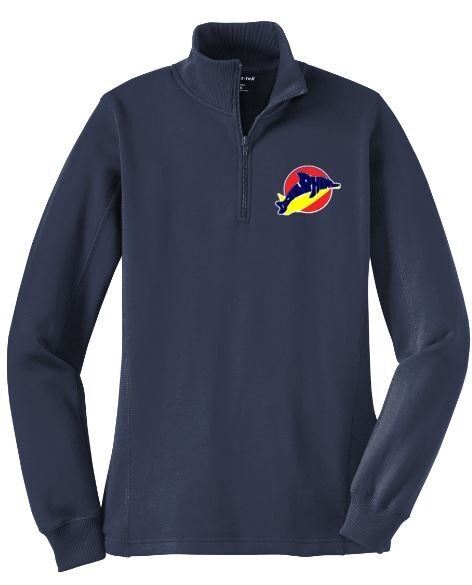 Ladies Sport-Tek 1/4 Zip Sweatshirt with Embroidered Logo (LEXD)