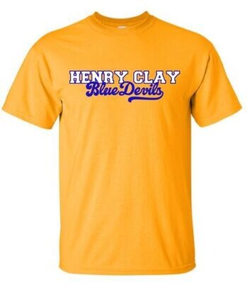 Adult Henry Clay Blue Devils Short OR Long Sleeve Tee