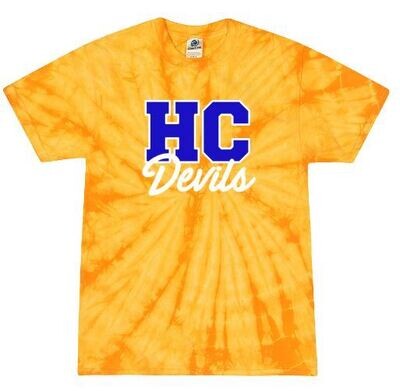 Adult HC Devils Tie-Dye Short Sleeve Tee