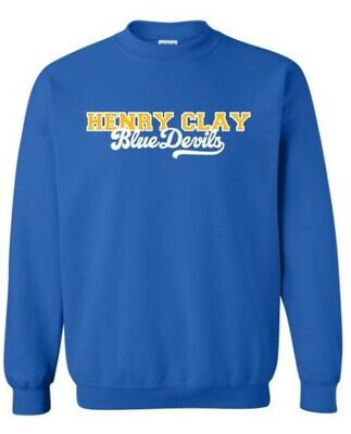 Adult Henry Clay Blue Devils Crewneck Sweatshirt