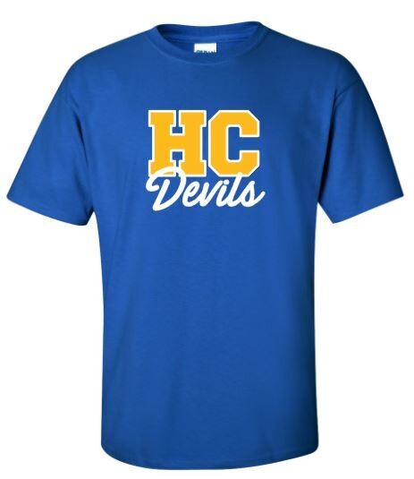 Adult HC Devils Short OR Long Sleeve Tee