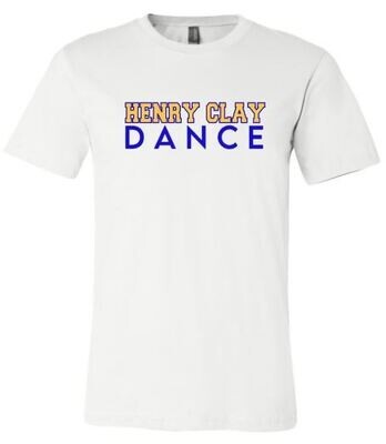 Unisex Adult Henry Clay Dance Short OR Long Sleeve Bella + Canvas Tee (HCDT)