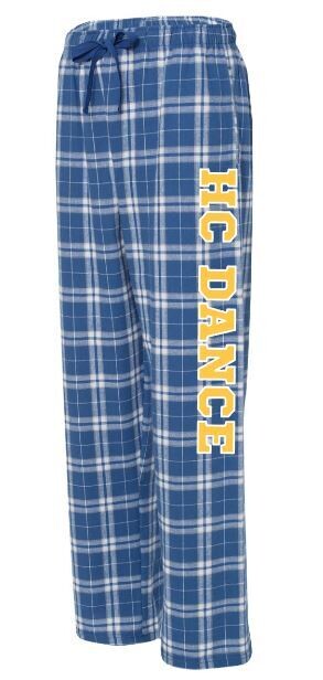 Unisex Adult HC Dance Royal Plaid Flannel Pajama Pants