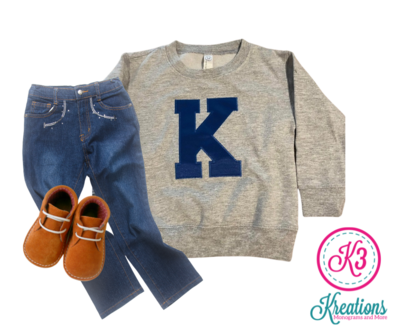 Big K Embroidered Toddler & Youth Fleece Crewneck Sweatshirt