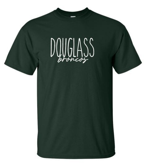 Adult Douglass Broncos Short OR Long Sleeve Tee