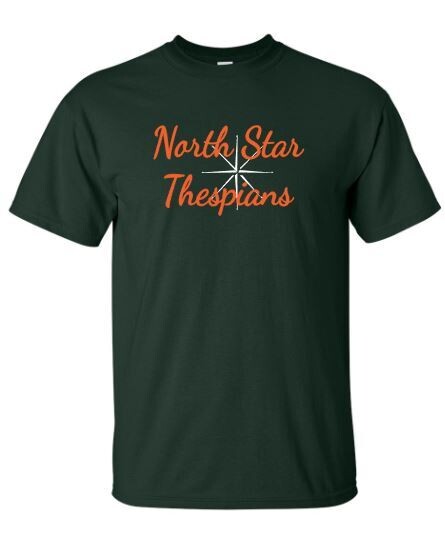 Unisex Adult North Star Thespians Logo Short OR Long Sleeve Tee (NST)