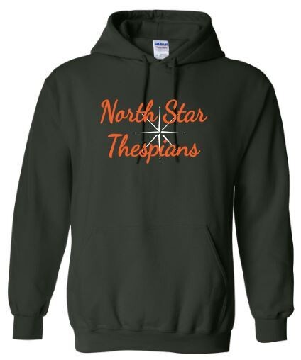 Unisex Adult North Star Thespians Logo Hooded Sweatshirt (NST)