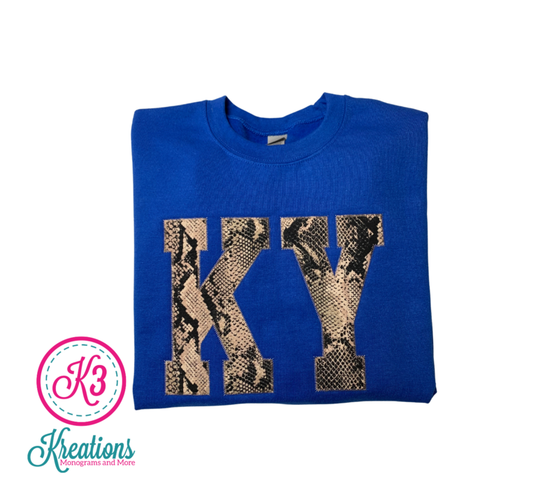 Adult KY Snakeskin Crewneck Sweatshirt
