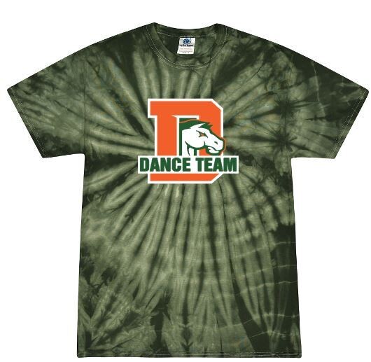 Adult D Dance Team Logo Tie-Dye Short Sleeve Tee (FDDT)