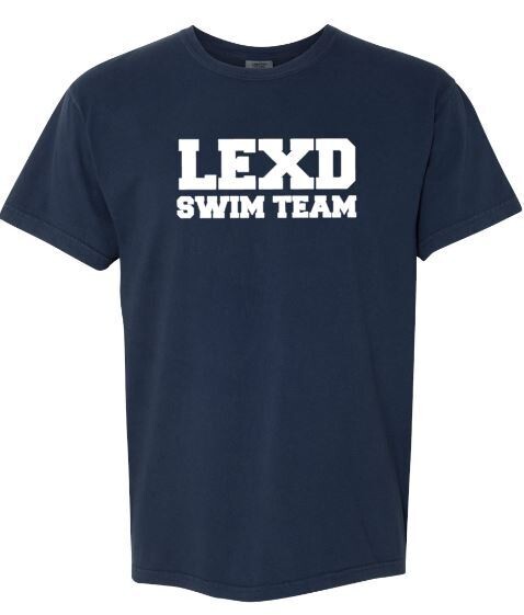 Youth LEXD Swim Team Comfort Colors Garment-Dyed Midweight Short Sleeve Tee (LEXD)