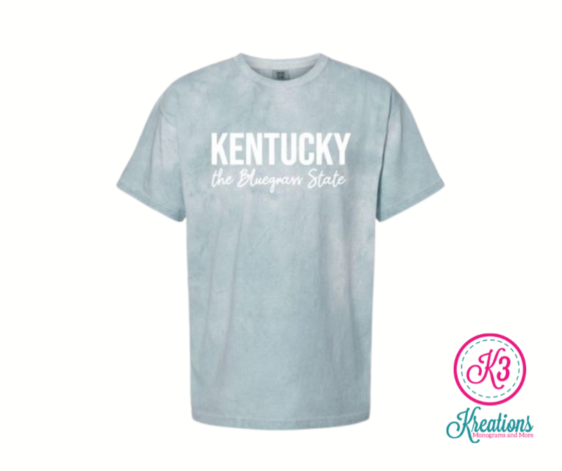 Comfort Colors Color Blast Kentucky the Bluegrass State Short Sleeve Tee