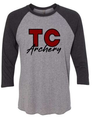 Adult TC Archery Triblend Three-Quarter Sleeve Raglan Tee (TCA)