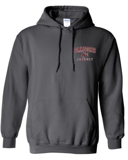 Youth Commodores Archery Left Chest Embroidered Hooded Sweatshirt (TCA)