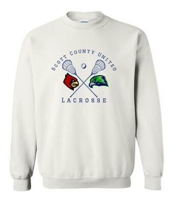 Adult Scott County United Lacrosse Logo Crewneck Sweatshirt (SCUL)