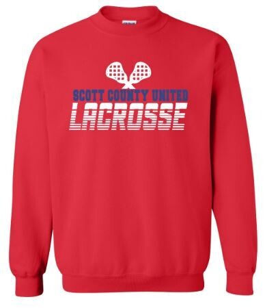 Adult Scott County United Lacrosse Sticks Crewneck Sweatshirt (SCUL)