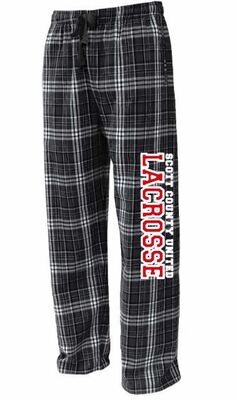 Adult Scott County United Lacrosse Plaid Flannel Pajama Pants (SCUL)