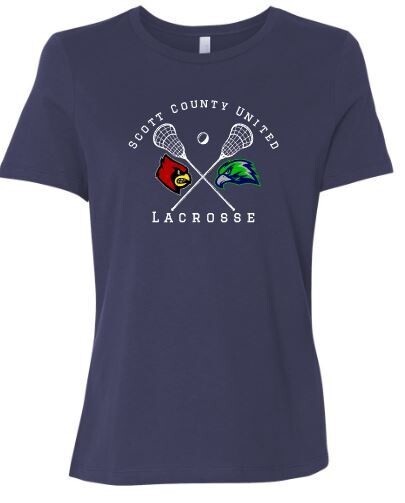 Ladies Scott County United Lacrosse Logo Short Sleeve Tee (SCUL)