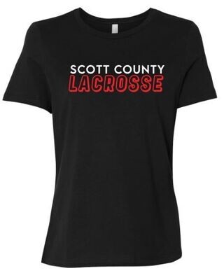 Ladies Scott County Lacrosse Short Sleeve Tee (SCUL)