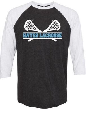 Hayes Lacrosse Sticks Youth Three-Quarter Sleeve Tee (EJHL)