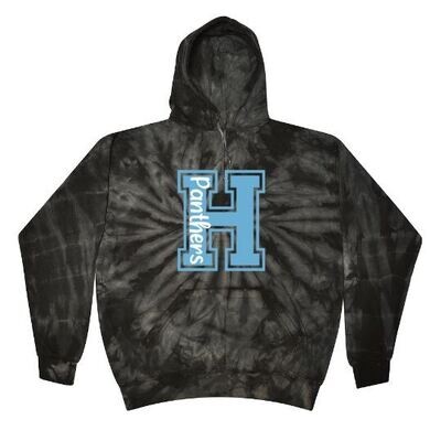 Youth OR Adult H Panthers Tie Dye Hooded Sweatshirt (EJHL)