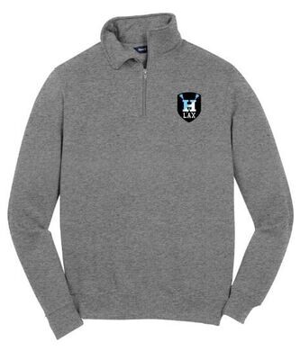 Mens Sport-Tek 1/4 Zip Sweatshirt with Embroidered Hayes Lacrosse Logo (EJHL)