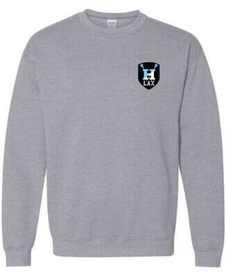 Hayes Lacrosse Embroidered Logo Crewneck Sweatshirt (EJHL)