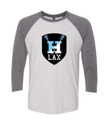Hayes Lacrosse Logo Adult Three-Quarter Sleeve Tee (EJHL)