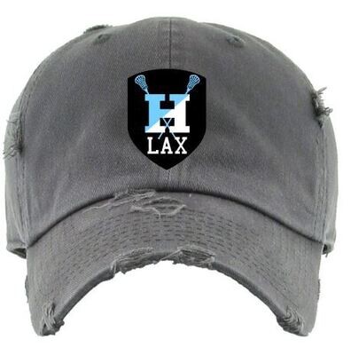 Hayes Lacrosse Logo Distressed Hat (EJHL)