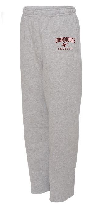 Youth Commodores Archery JERZEES NuBlend Open Bottom Sweatpants (SCUL)