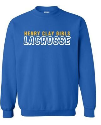 Henry Clay Girls Lacrosse Crewneck Sweatshirt (HCGL)