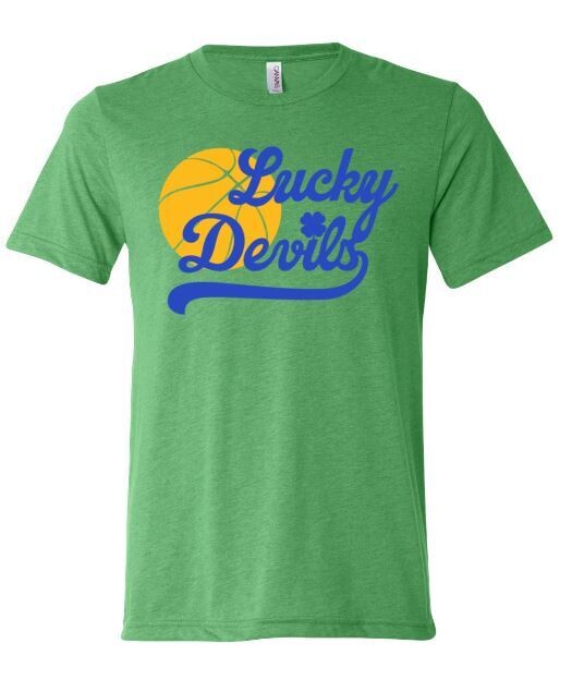 YOUTH Lucky Devils Basketball Triblend Short Sleeve Tee