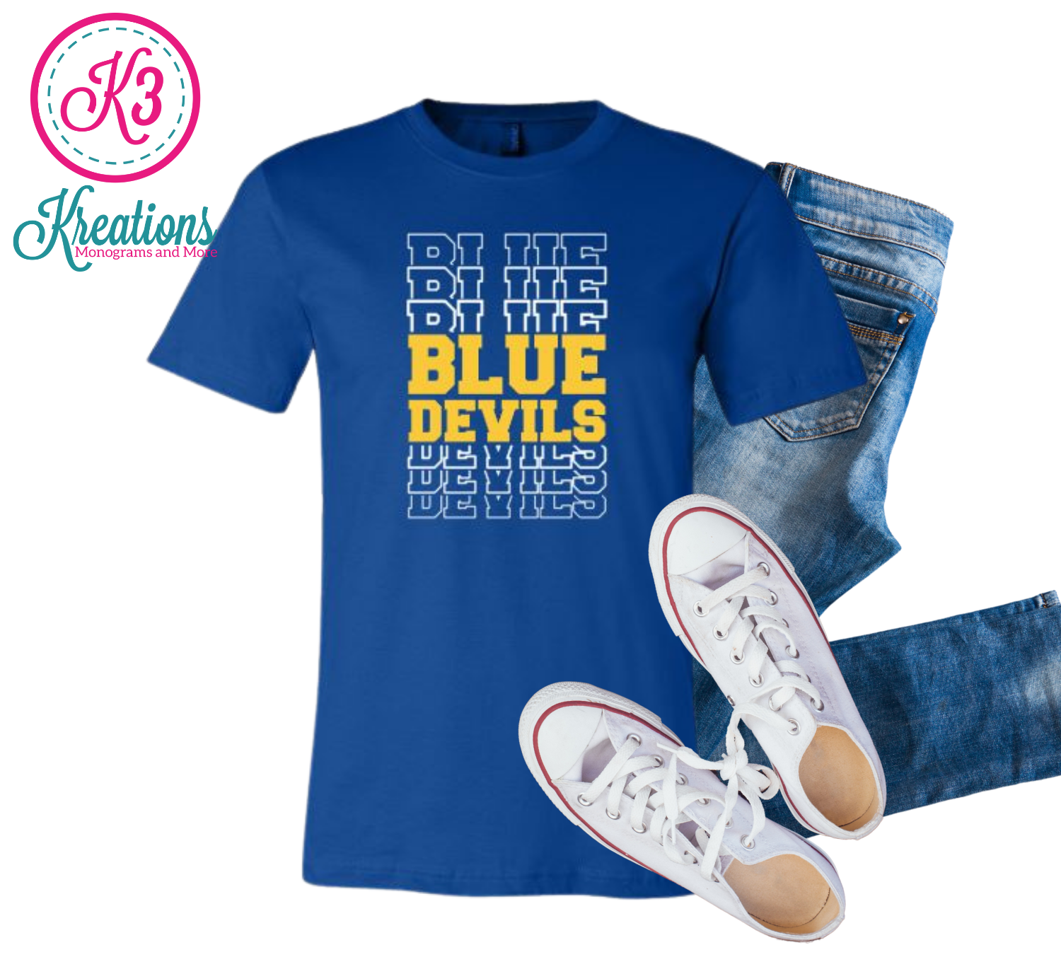 Youth Blue Devils Short Sleeve Tee