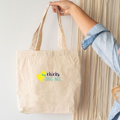 Chicks Dig Me Canvas Tote