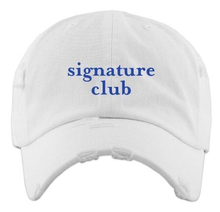 Signature Club Distressed Ball Cap (SCSD)