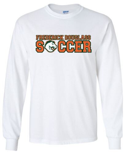 Youth Frederick Douglass Soccer with Bronco Long Sleeve Tee