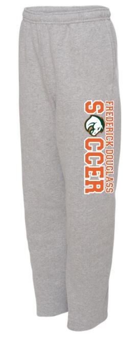Adult Frederick Douglass Soccer with Bronco Open Bottom Sweatpants with Pockets (FDGS)