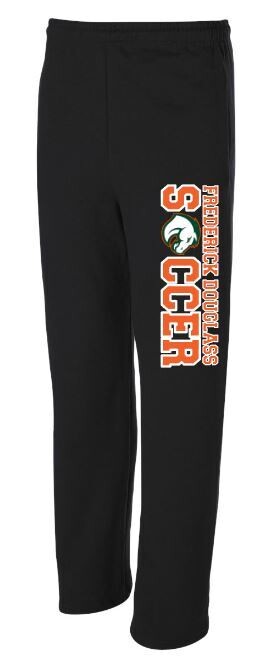 Adult Frederick Douglass Soccer with Bronco Open Bottom Sweatpants with Pockets (FDGS)