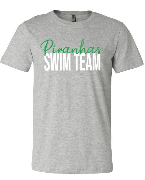 Bella + Canvas Piranhas Swim Team Jersey Short Sleeve Tee