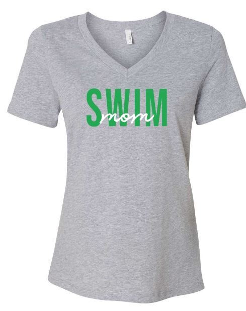 Ladies Bella+Canvas Swim Mom Relaxed V-Neck
