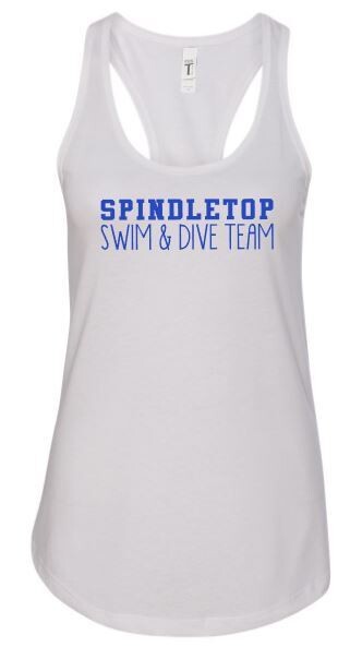 Spindletop Swim &amp; Dive Team Next Level Women’s Ideal Racerback Tank (SSD)